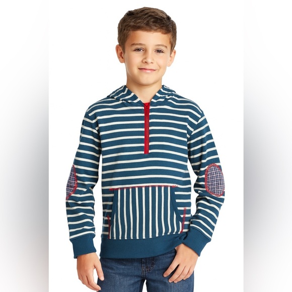 Matilda Jane Navy and White Striped Hoodie - Picture 1 of 8